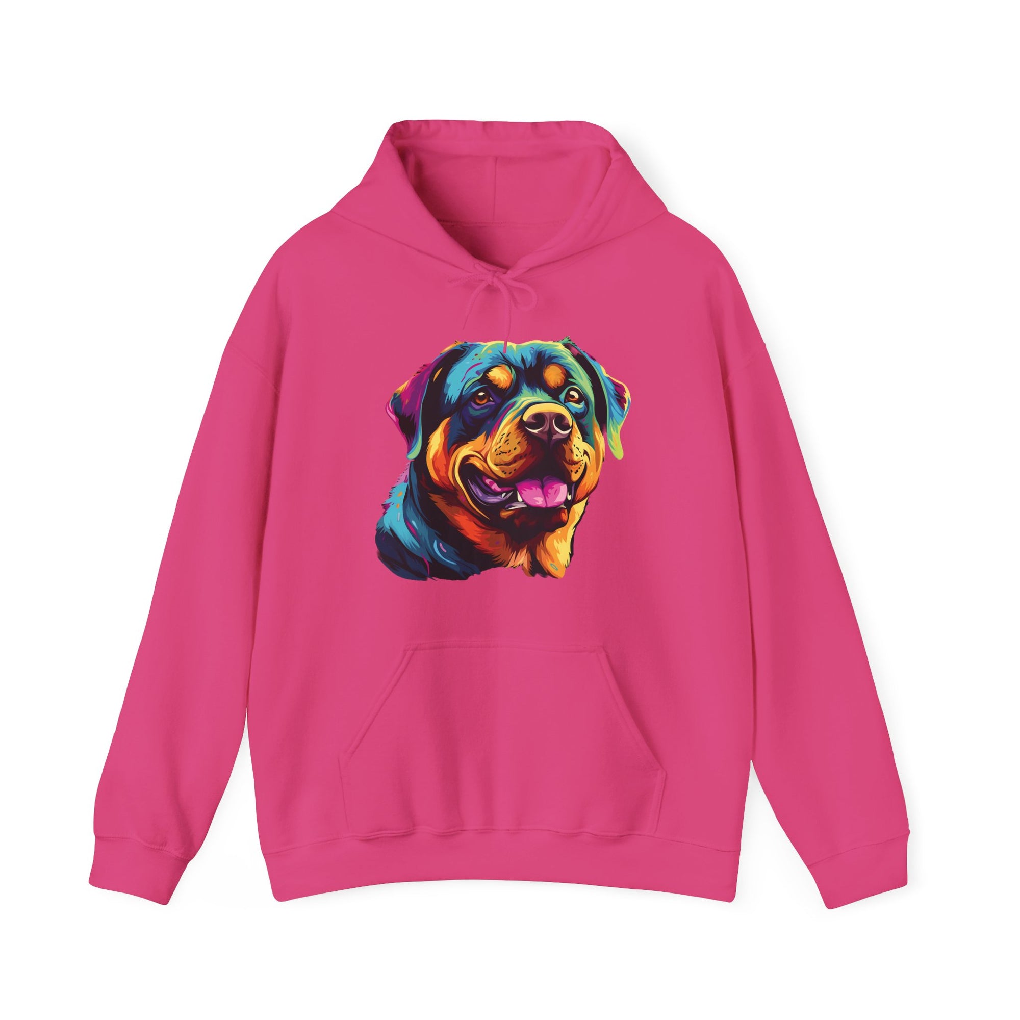 Colorful Rottweiler Hooded Sweatshirt