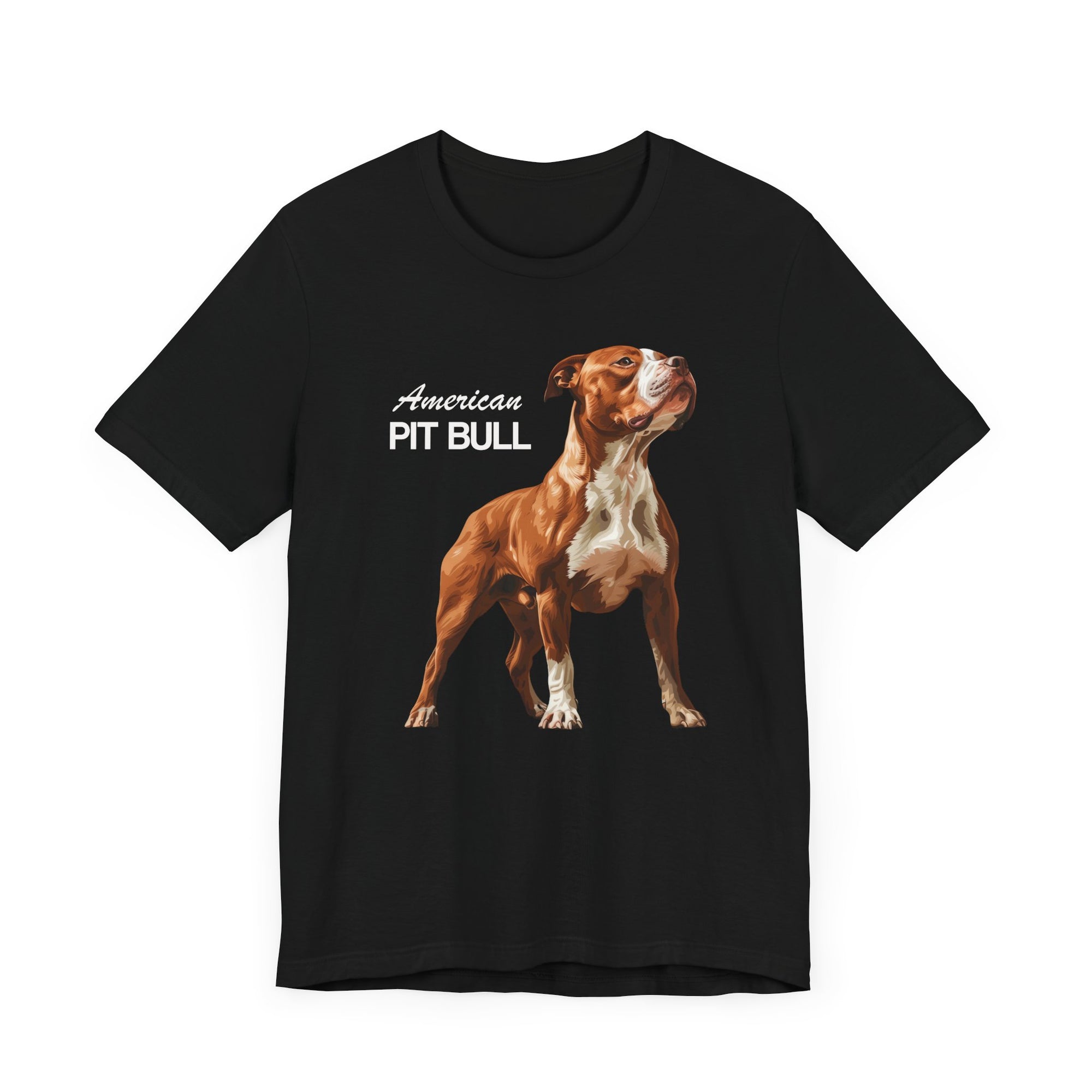 Camiseta de manga corta de pitbull americano