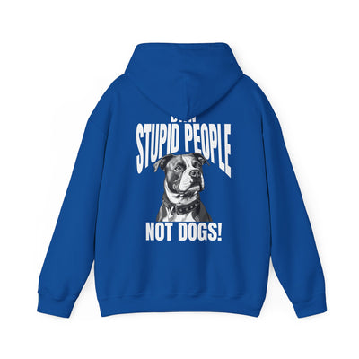 Ban Stupid People Not Dogs Adult Pullover Hoodie