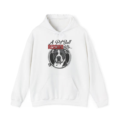 A Pit Bull Rescued Me Hooded Sweatshirt