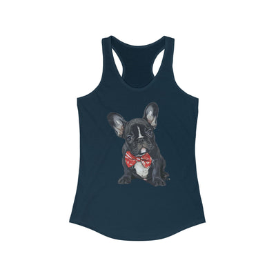 French Bulldog Bow-Tie Women's Ideal Racerback Tank