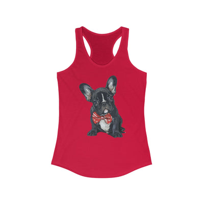 French Bulldog Bow-Tie Women's Ideal Racerback Tank