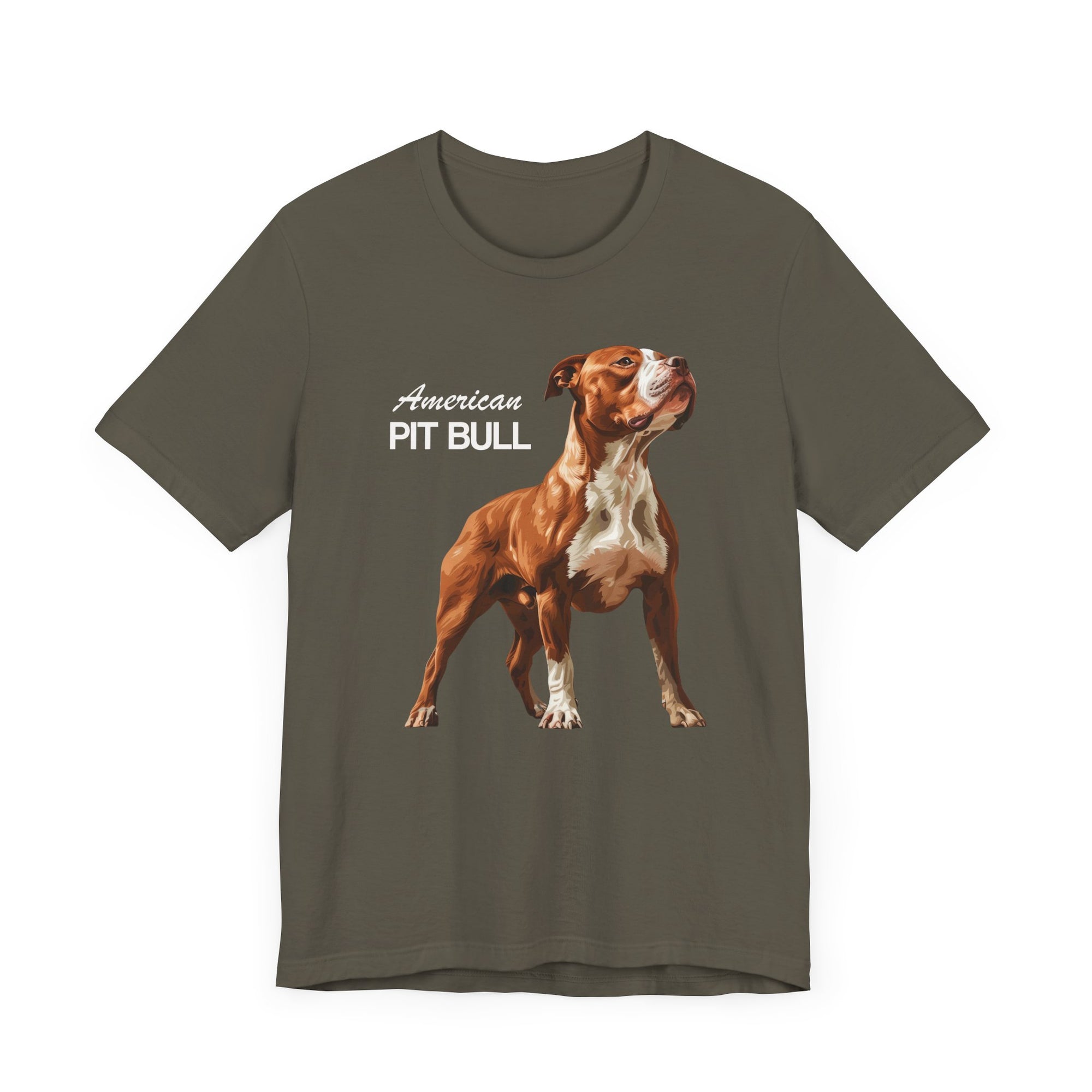 Camiseta de manga corta de pitbull americano