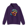 Colorful Rottweiler Hooded Sweatshirt