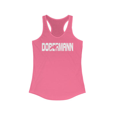 Dobermann Silhouette Racerback Tank