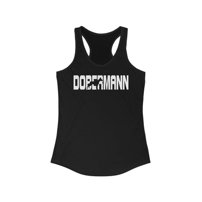 Dobermann Silhouette Racerback Tank