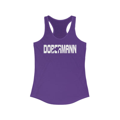 Dobermann Silhouette Racerback Tank