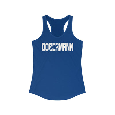 Dobermann Silhouette Racerback Tank