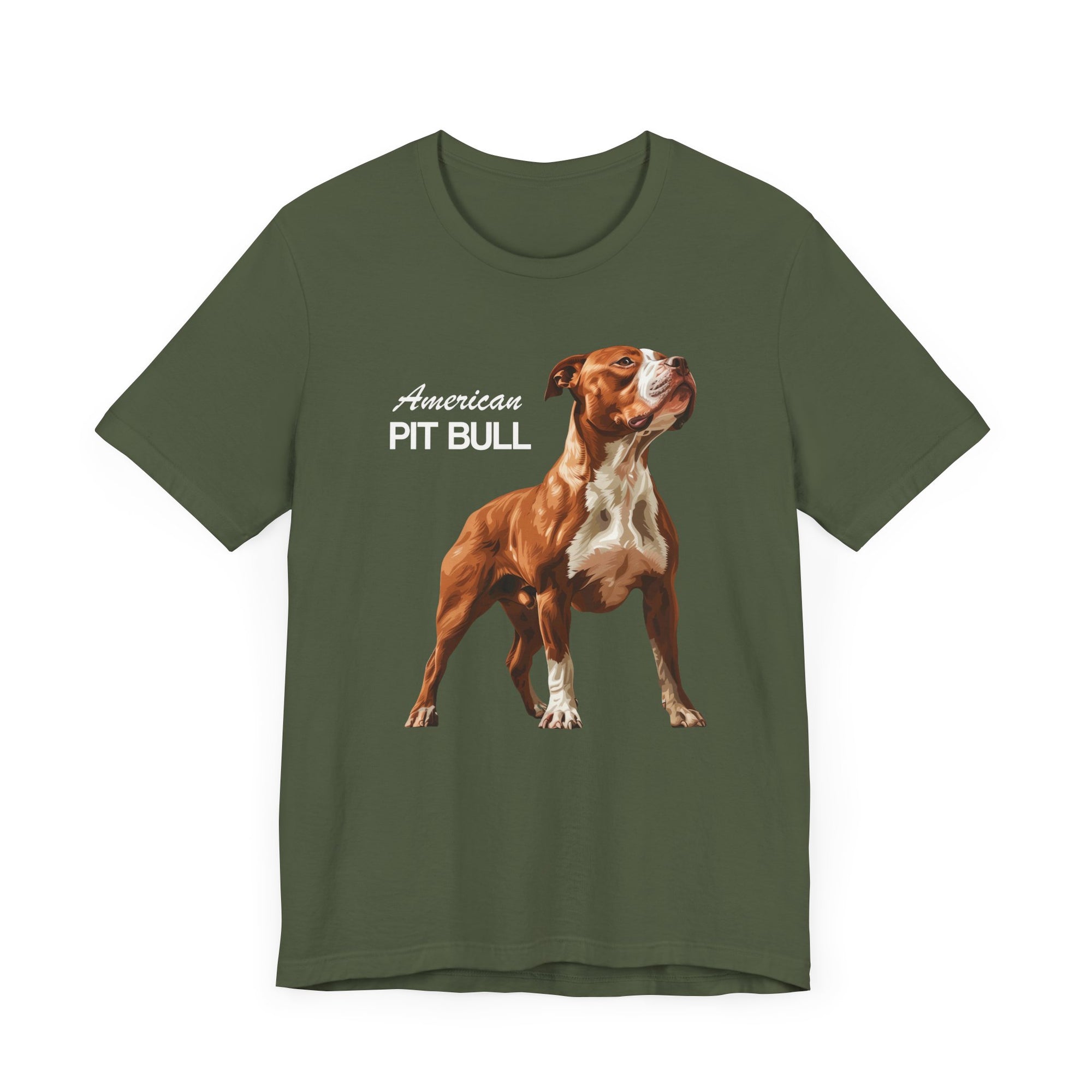 Camiseta de manga corta de pitbull americano