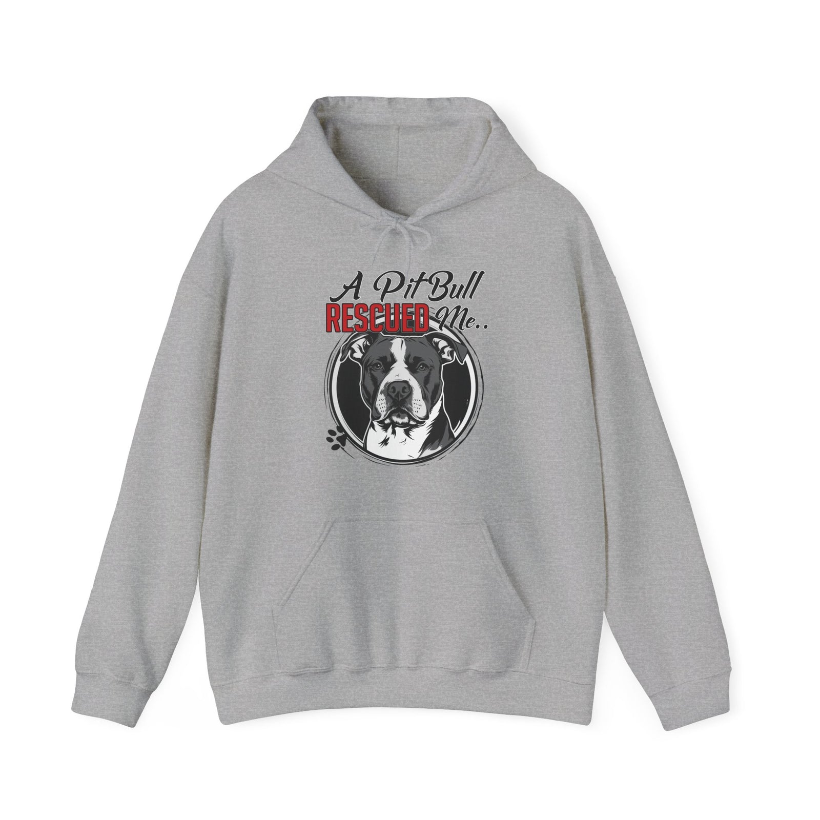 A Pit Bull Rescued Me Hooded Sweatshirt