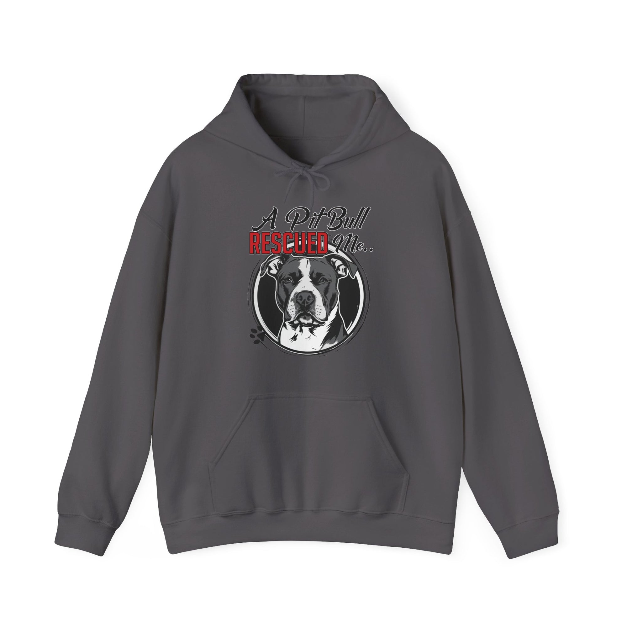 A Pit Bull Rescued Me Hooded Sweatshirt