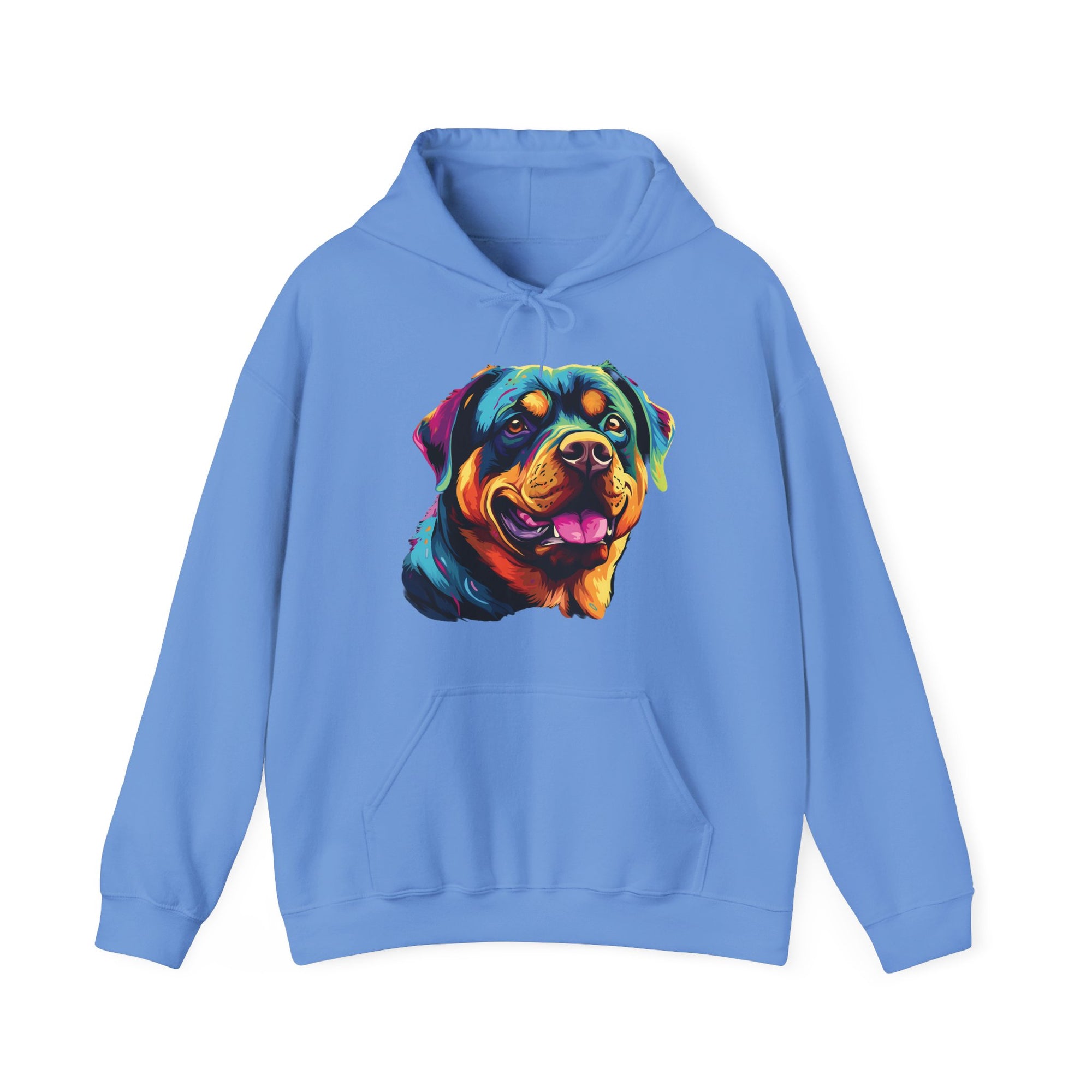 Colorful Rottweiler Hooded Sweatshirt