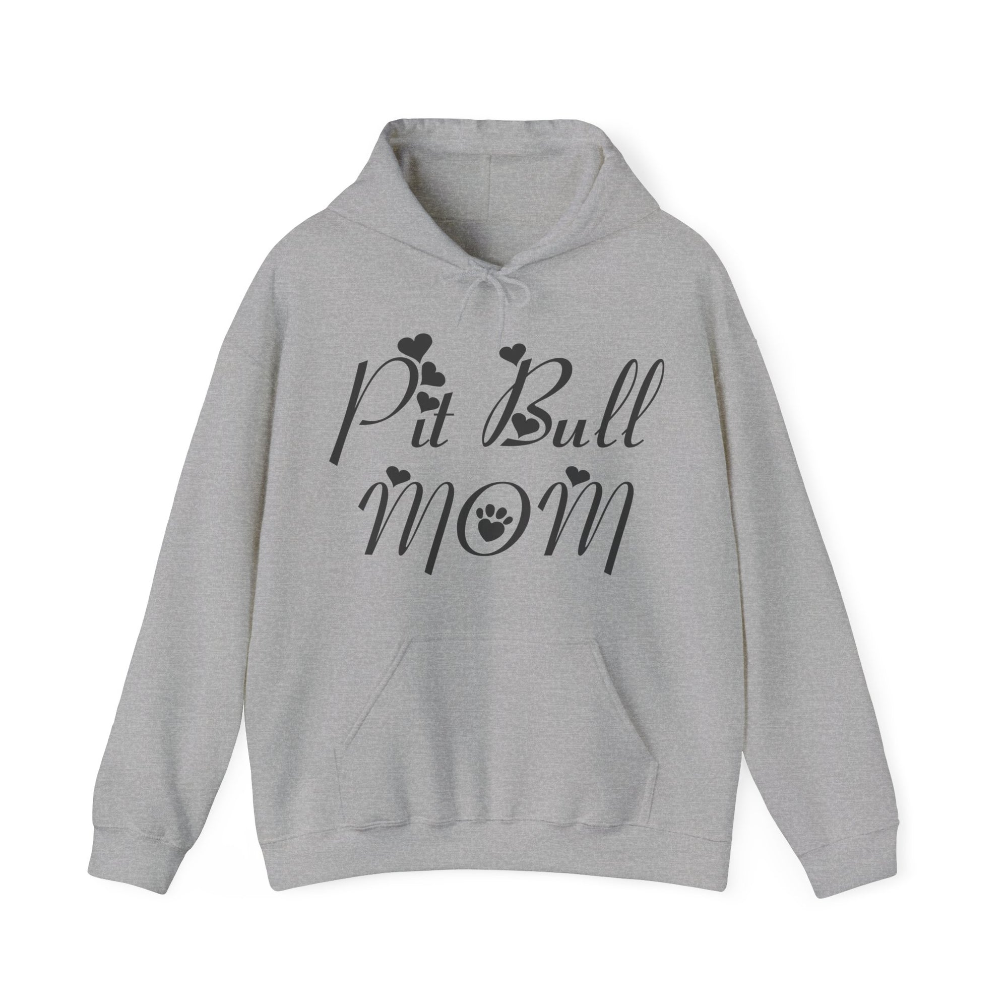 Pit Bull Mom Hooded Sweatshirt