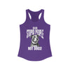 Ban Stupid People Not Dogs Racerback Tank