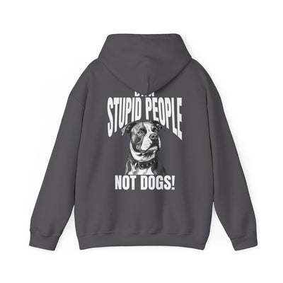 Ban Stupid People Not Dogs Adult Pullover Hoodie