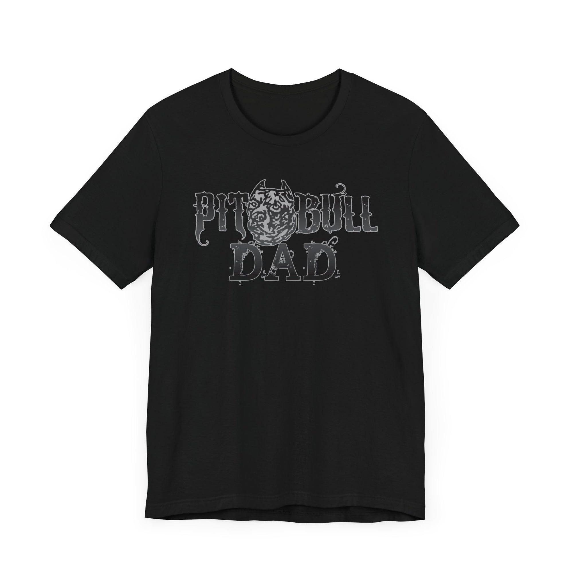 Camiseta de manga corta con la frase "Papá Pitbull"