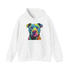 Colorful Pit Bull Hooded Sweatshirt