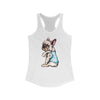 French Bulldog  Mom Tattoo Women's Racerback Tank