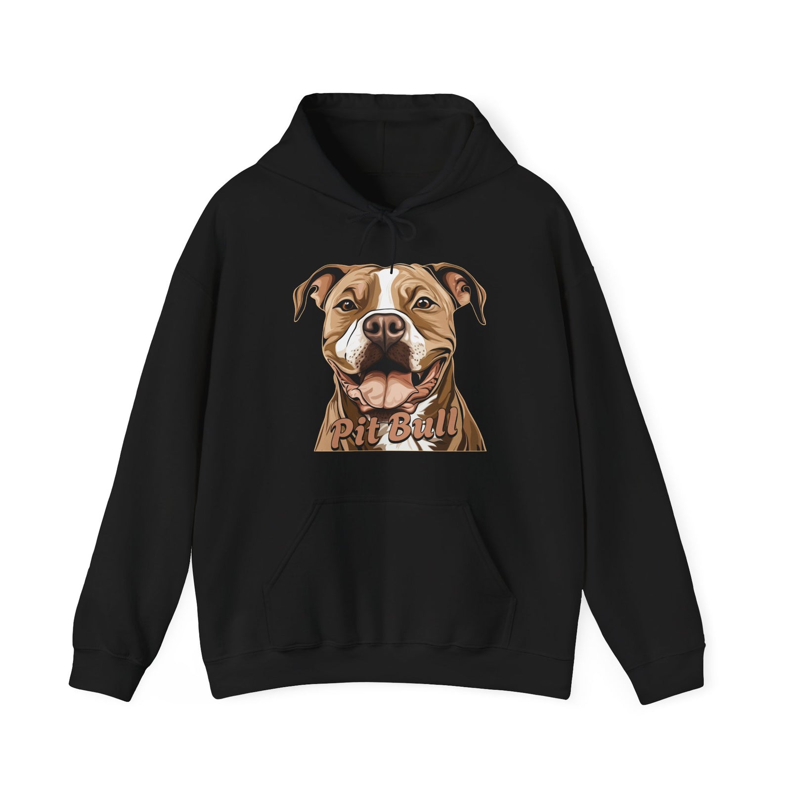 Vibrant Pit Bull Head Hoodie