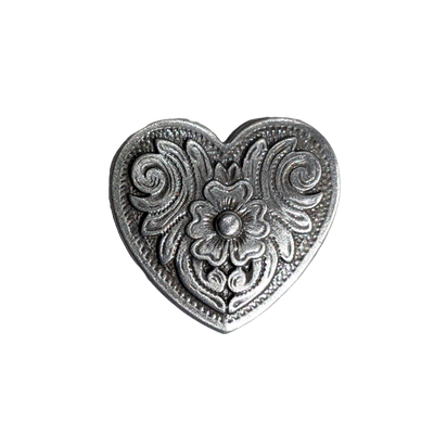 Concho - Diablo Heart Screwback Conchos - (10 pack)