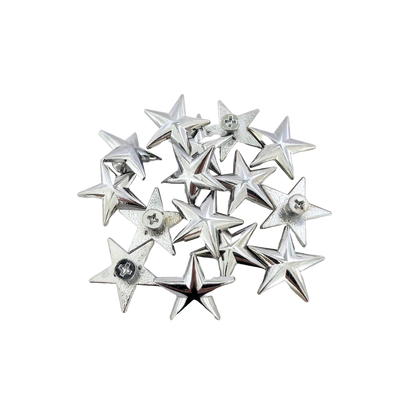 Silver Star Screwback Conchos -1" (15 pack)