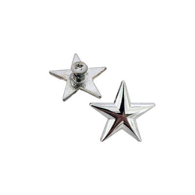 Silver Star Screwback Conchos -1" (15 pack)