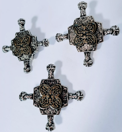 Concho -Detailed Medieval Nordic Viking Crosses - (3 pack)