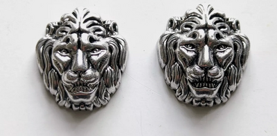 Concho - Silver Lion Conchos Screwback - (4 pack)