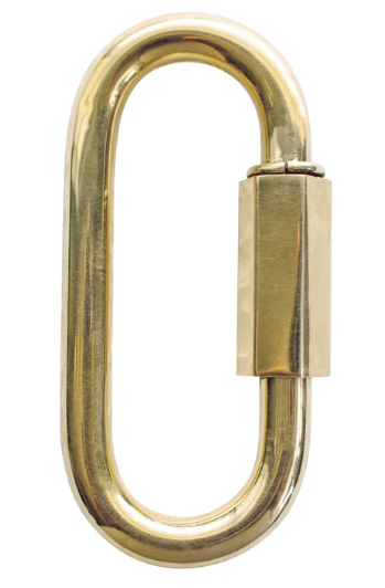 Polished Brass Stainless Steel Threaded 1/4&quot; Quick Link - (3 pk)