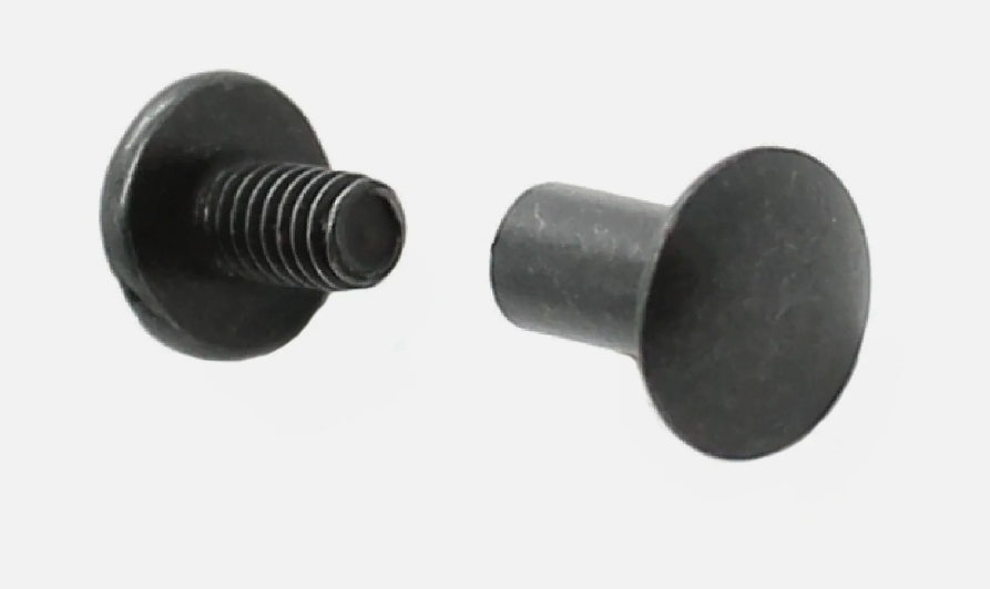 Chicago Screws 3/8&quot; Black Plated Smooth Steel - (10 pack)