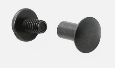 Chicago Screws 3/8" Black Plated Smooth Steel - (10 pack)