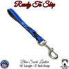 *Blue Suede Leather Traffic Lead - 18" Length