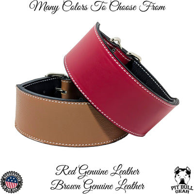 X1 - 3" Wide Leather Dog Collar