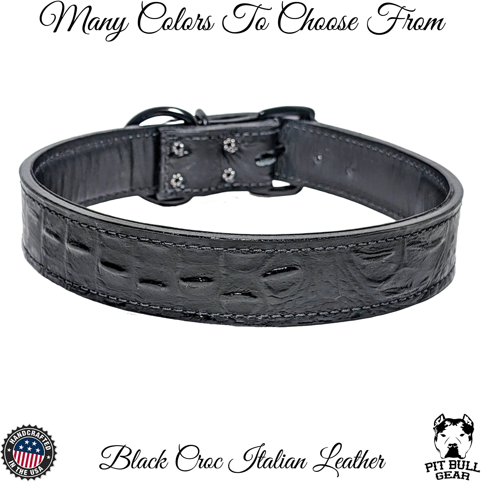 C1 - 1.5" Wide Leather Dog Collar