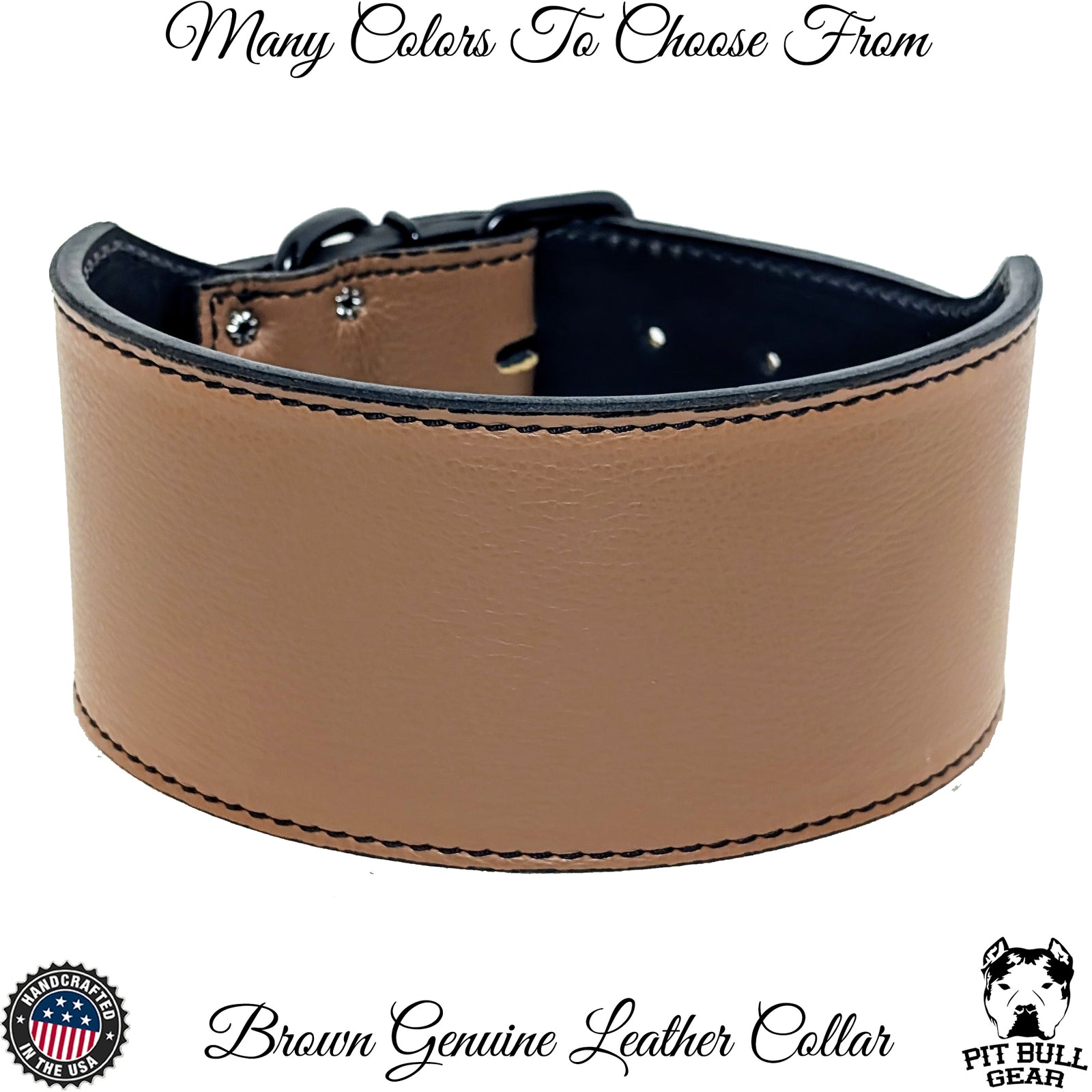 Z1 - 3.5" Wide Leather Dog Collar