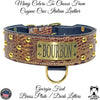 NJ3 - 2.5" Wide Leather Dog Collar with Name Plate