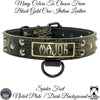 V35 - 1.5" Wide Personalized Studded Leather Collar