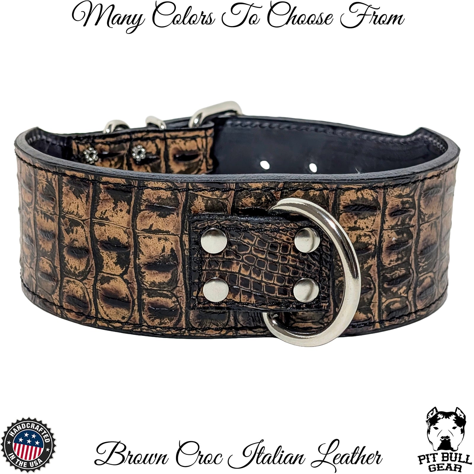 J25 - 2.5" Wide Leather Dog Collar