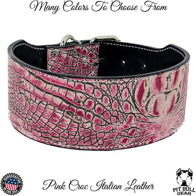 X1 - 3" Wide Leather Dog Collar