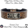 TW42 - 2" Tapered Leather Name Plate Collar