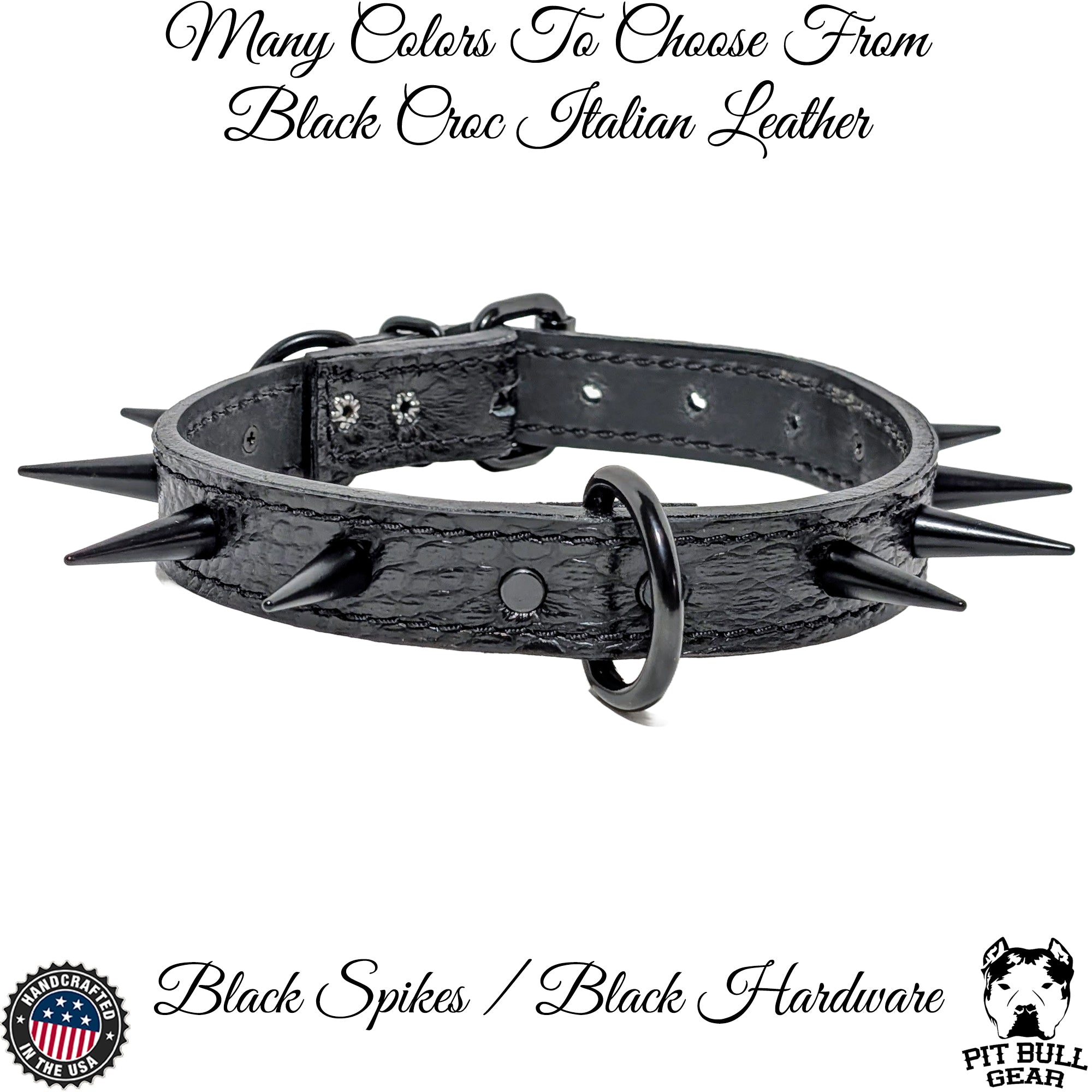 U4 - Spiked Leather Dog Collar