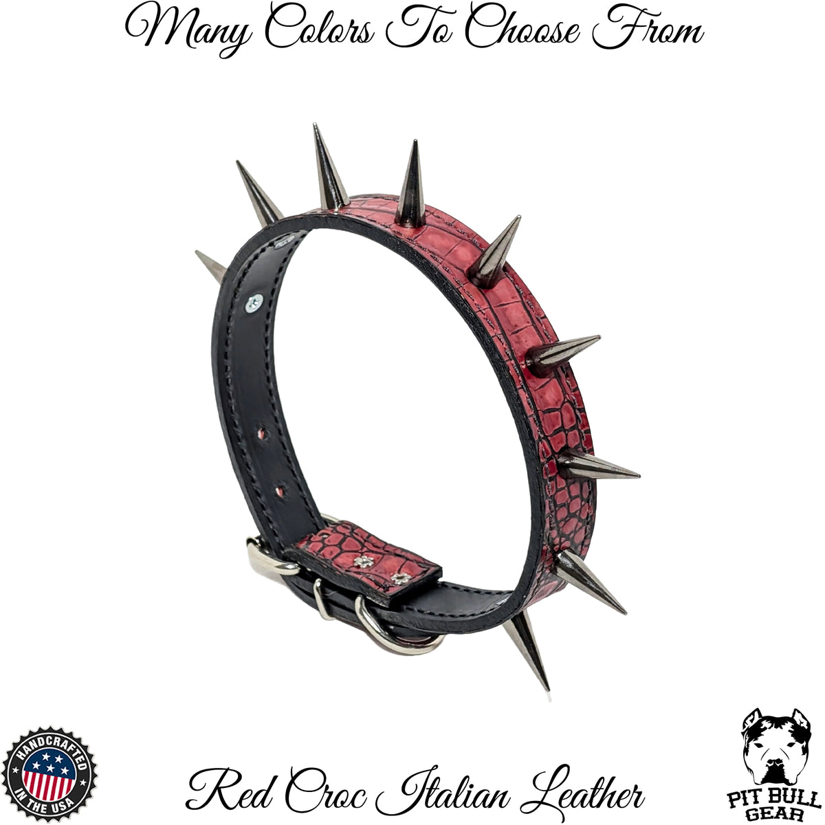 U4 - Spiked Leather Dog Collar