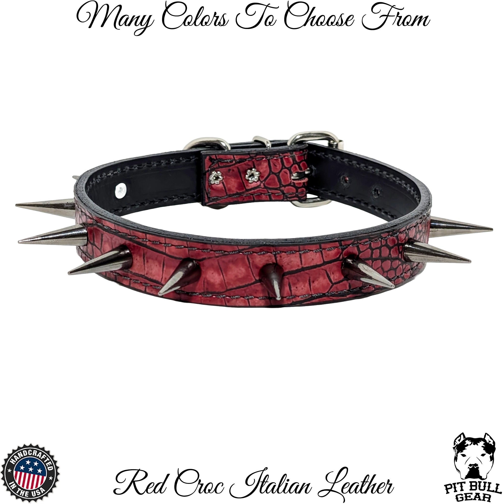 U4 - Spiked Leather Dog Collar