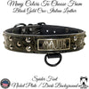 V31 - 1.5" Wide Leather Dog Collar with Studs