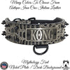 W29 - 2" Tapered Leather Personalized Collar w/Spikes & Studs