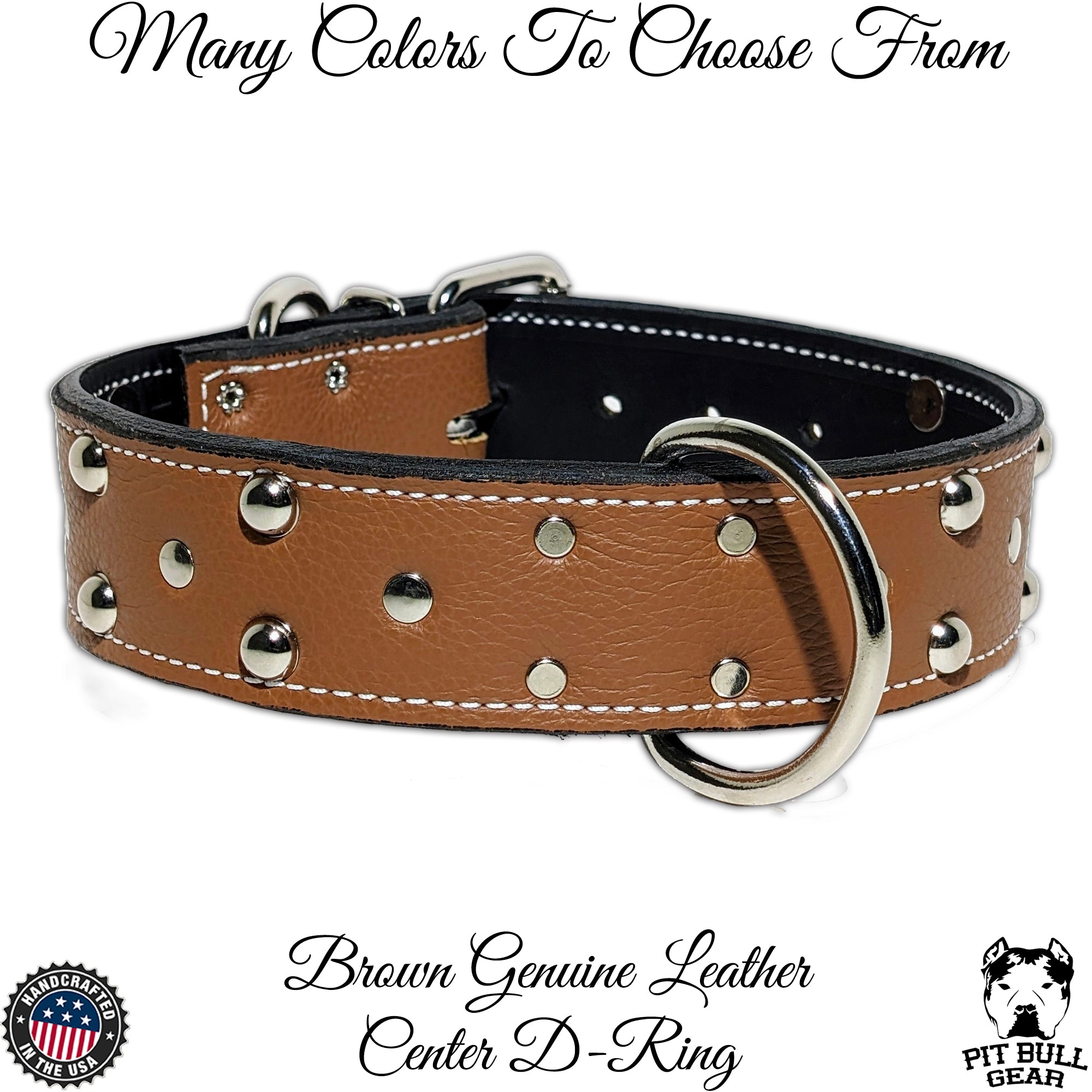 2 leather dog collar sale