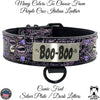 WN3 - 2" Leather Dog Collar with Name Plate, Studs & Gems