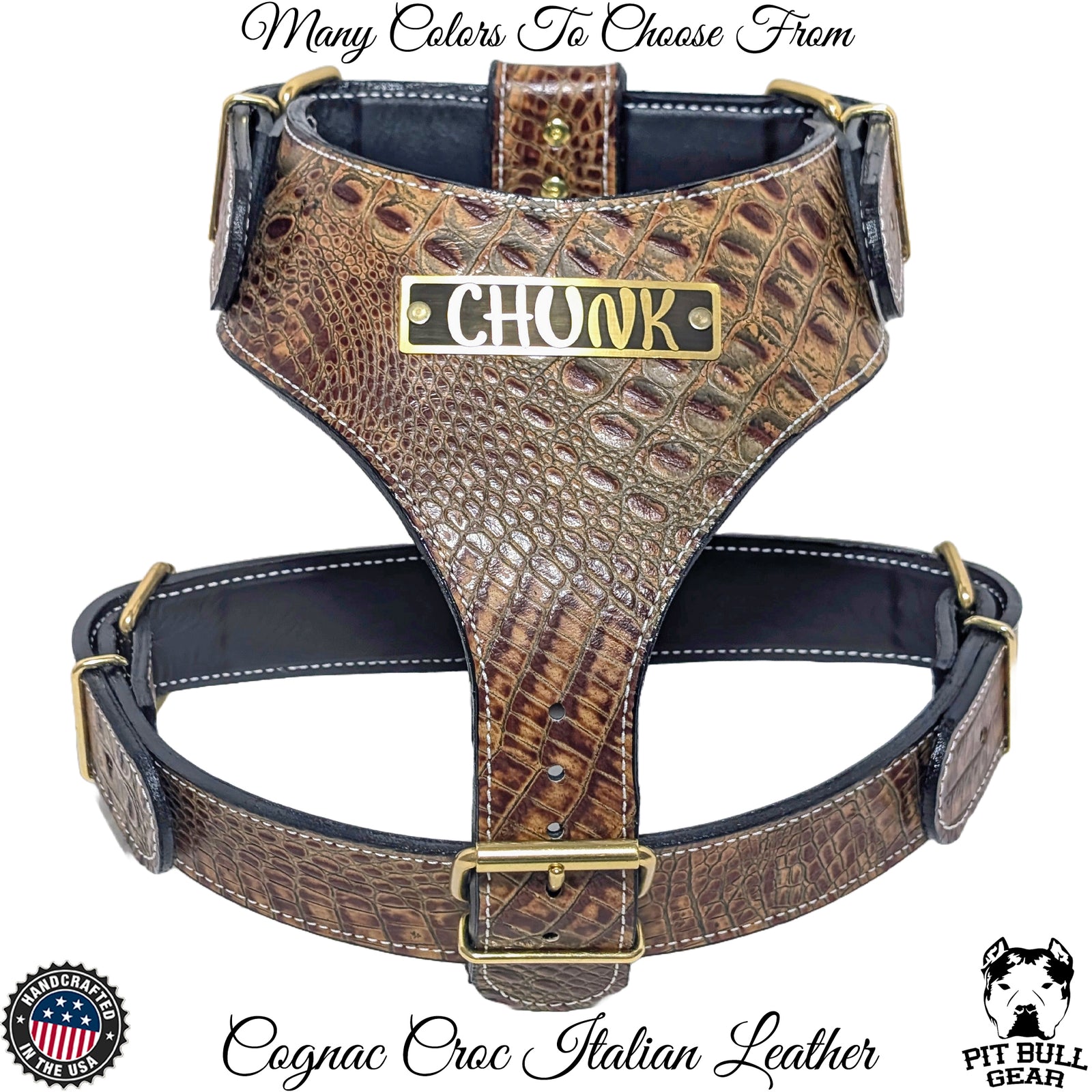 NH4 - Personalized Leather Dog Harness