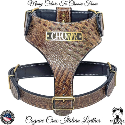 NH4 - Personalized Leather Dog Harness