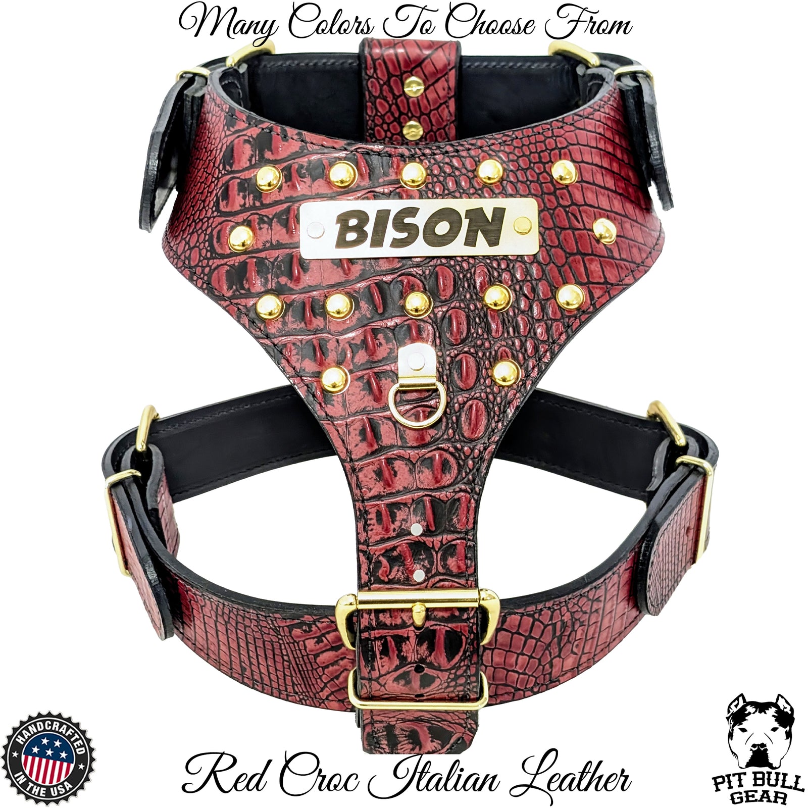 NH3 - Personalized Studded Leather Harness